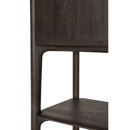 PI Cupboard - 2 Doors - Dark Brown Teak