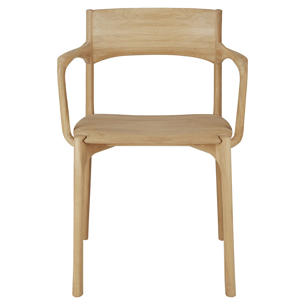 Pi Dining Chair with Armrest - Oak