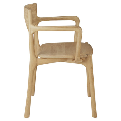 Pi Dining Chair with Armrest - Oak