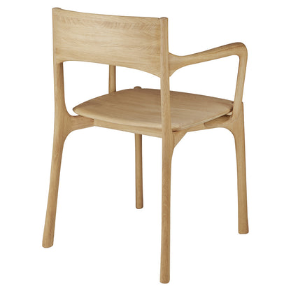 Pi Dining Chair with Armrest - Oak