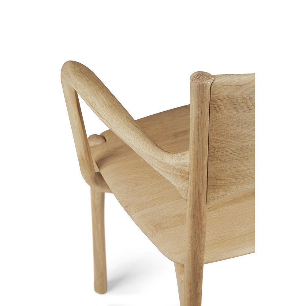 Pi Dining Chair with Armrest - Oak