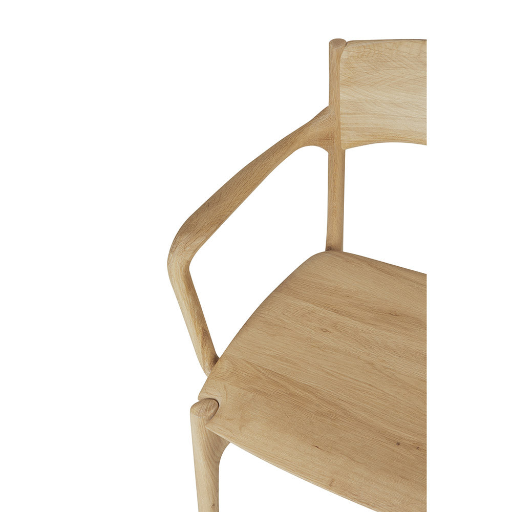 Pi Dining Chair with Armrest - Oak