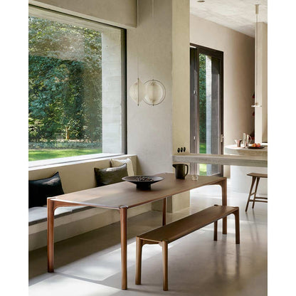 Pi Dining Table - Brown Teak