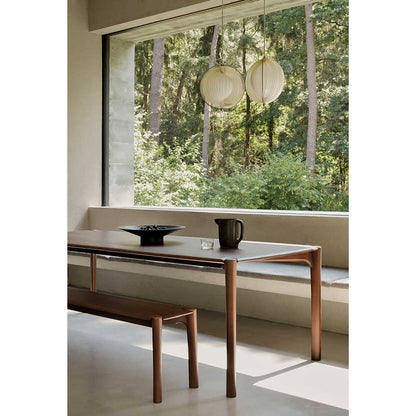 Pi Dining Table - Brown Teak