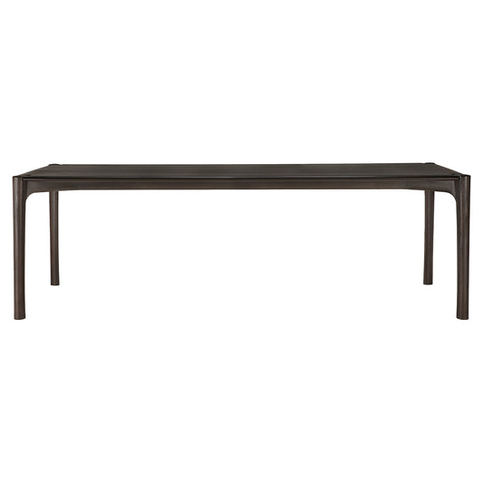 PI Dining Table - Dark Brown Teak
