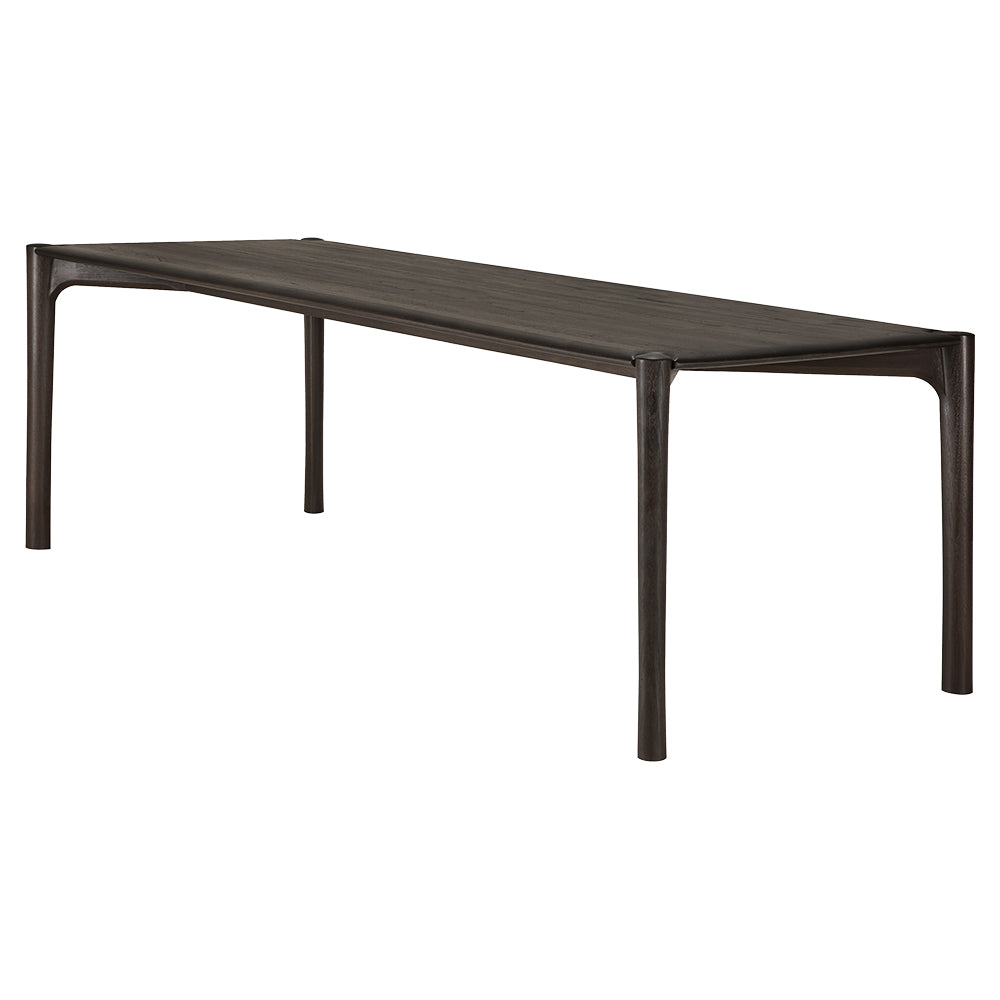 PI Dining Table - Dark Brown Teak
