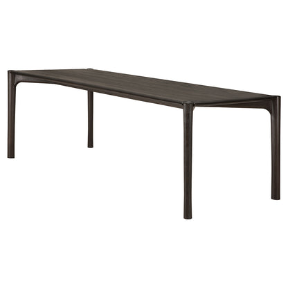 PI Dining Table - Dark Brown Teak