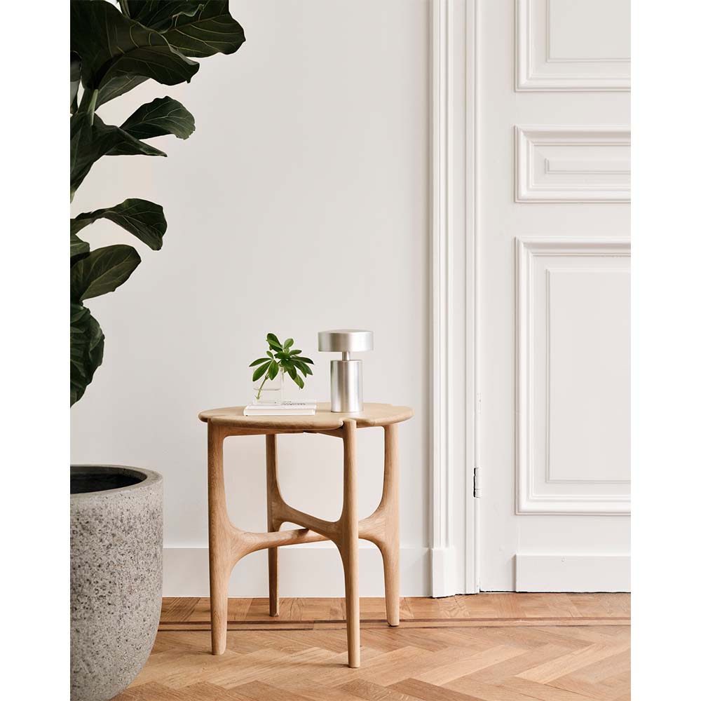 Pi Round Side Table - Oak