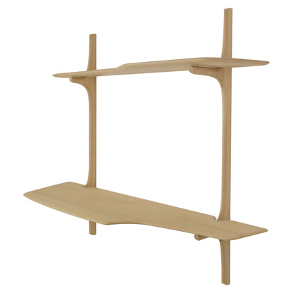 PI Wall Mounted Desk - Oak