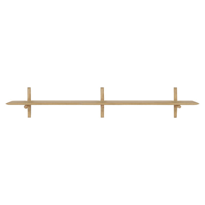 Pi Wall Shelf 66.5"W- Oak, 1 Shelf