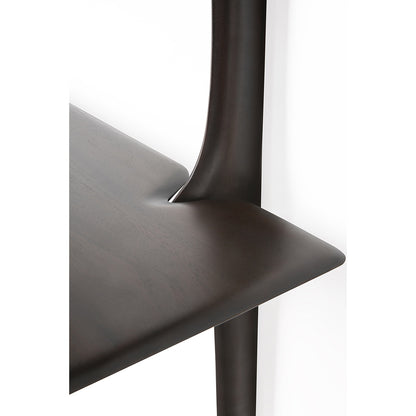 Pi Wall Shelf - Dark Brown Mahogany, 3 Shelves