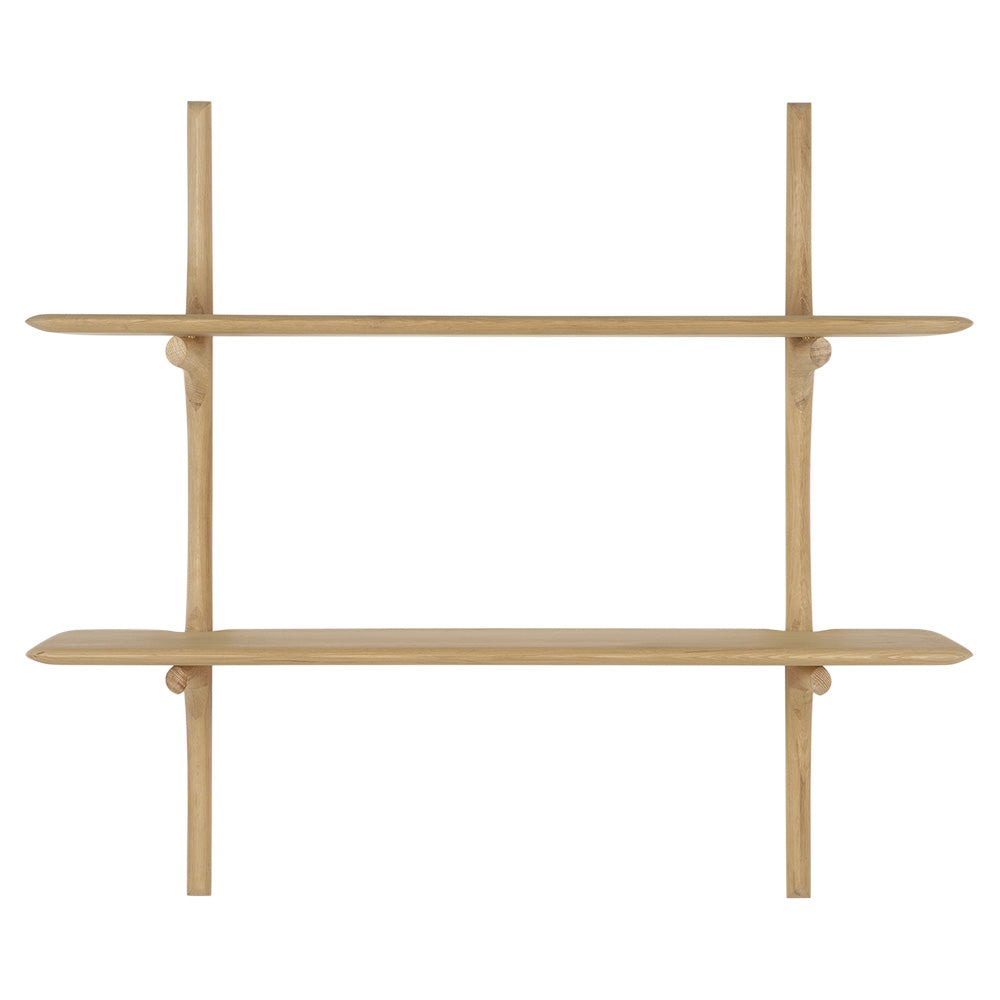 Pi Wall Shelf - Oak, 2 Shelves