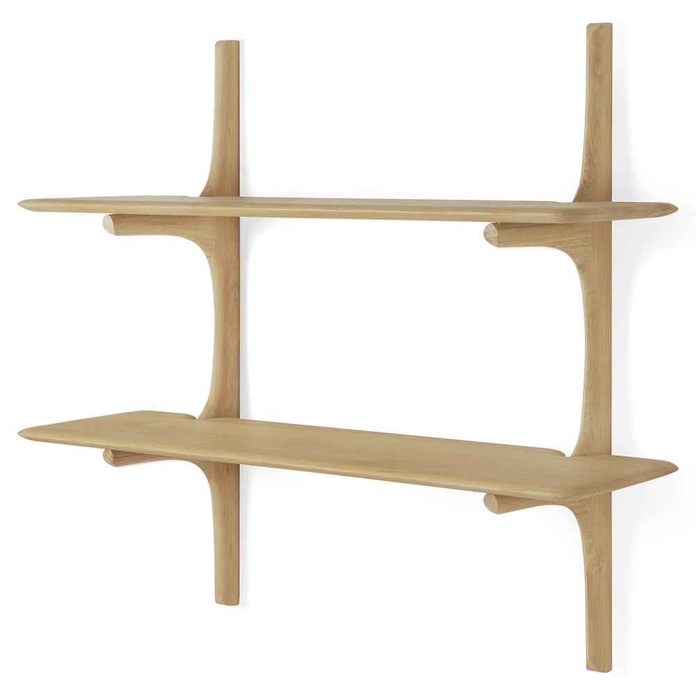 Pi Wall Shelf - Oak, 2 Shelves
