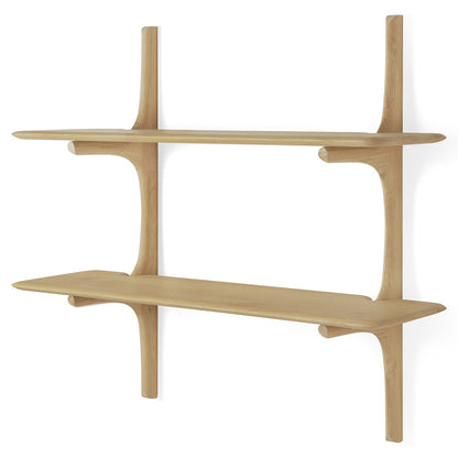 Pi Wall Shelf - Oak, 2 Shelves