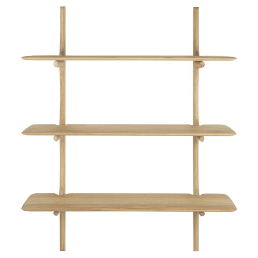 Pi Wall Shelf - Oak, 3 Shelves