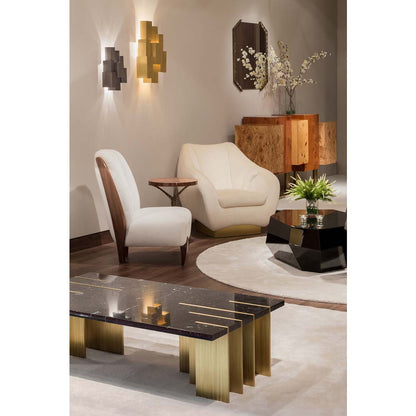 Pianist Coffee Table - Nero Marquina Marble