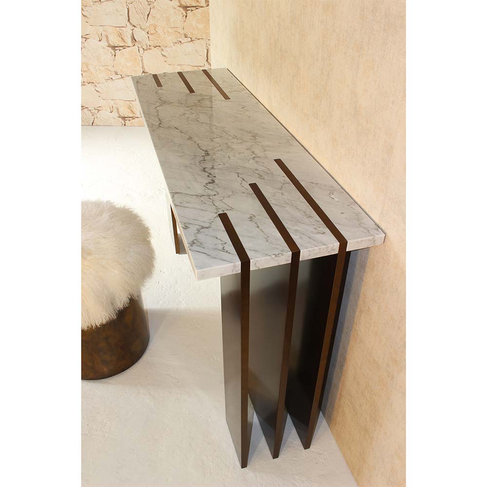 Pianist Console - Carrara Marble