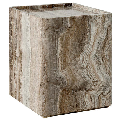 Pietra Square Side Table - Lively Sepia
