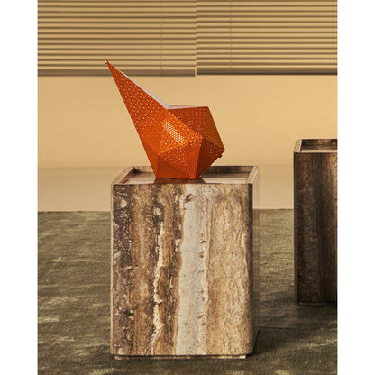 Pietra Square Side Table - Lively Sepia