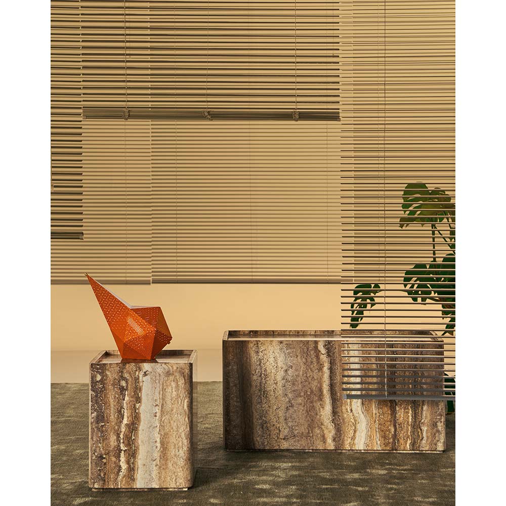 Pietra Square Side Table - Lively Sepia