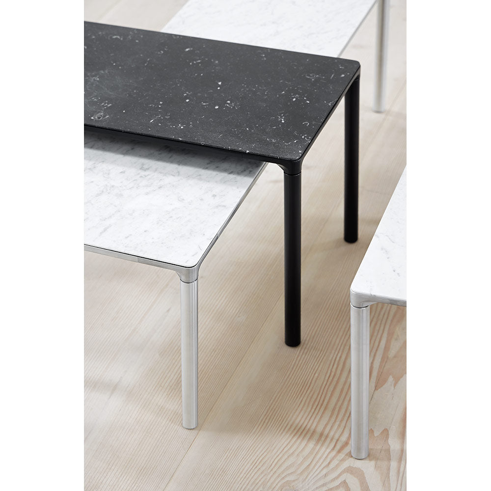 Piloti Extra Large Rectangular Coffee Table - Aluminum