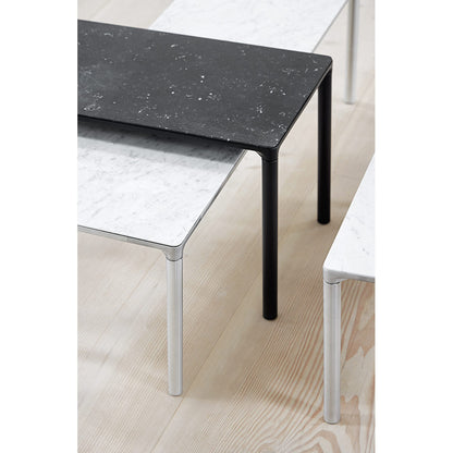 Piloti Extra Large Rectangular Coffee Table - Aluminum