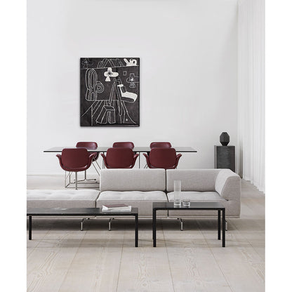 Piloti Extra Large Rectangular Coffee Table - Aluminum