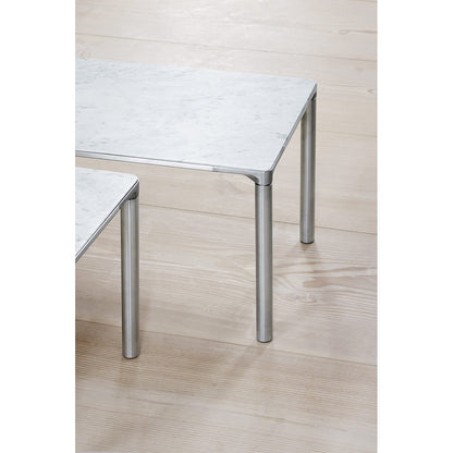 Piloti Large Rectangular Coffee Table - Aluminum