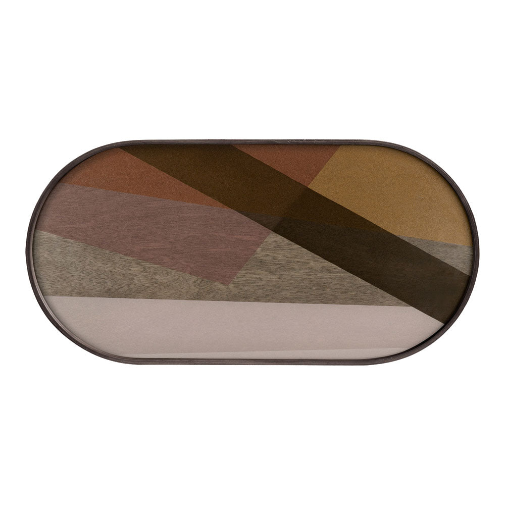 Pinot Angle Glass Tray - Oblong, Medium