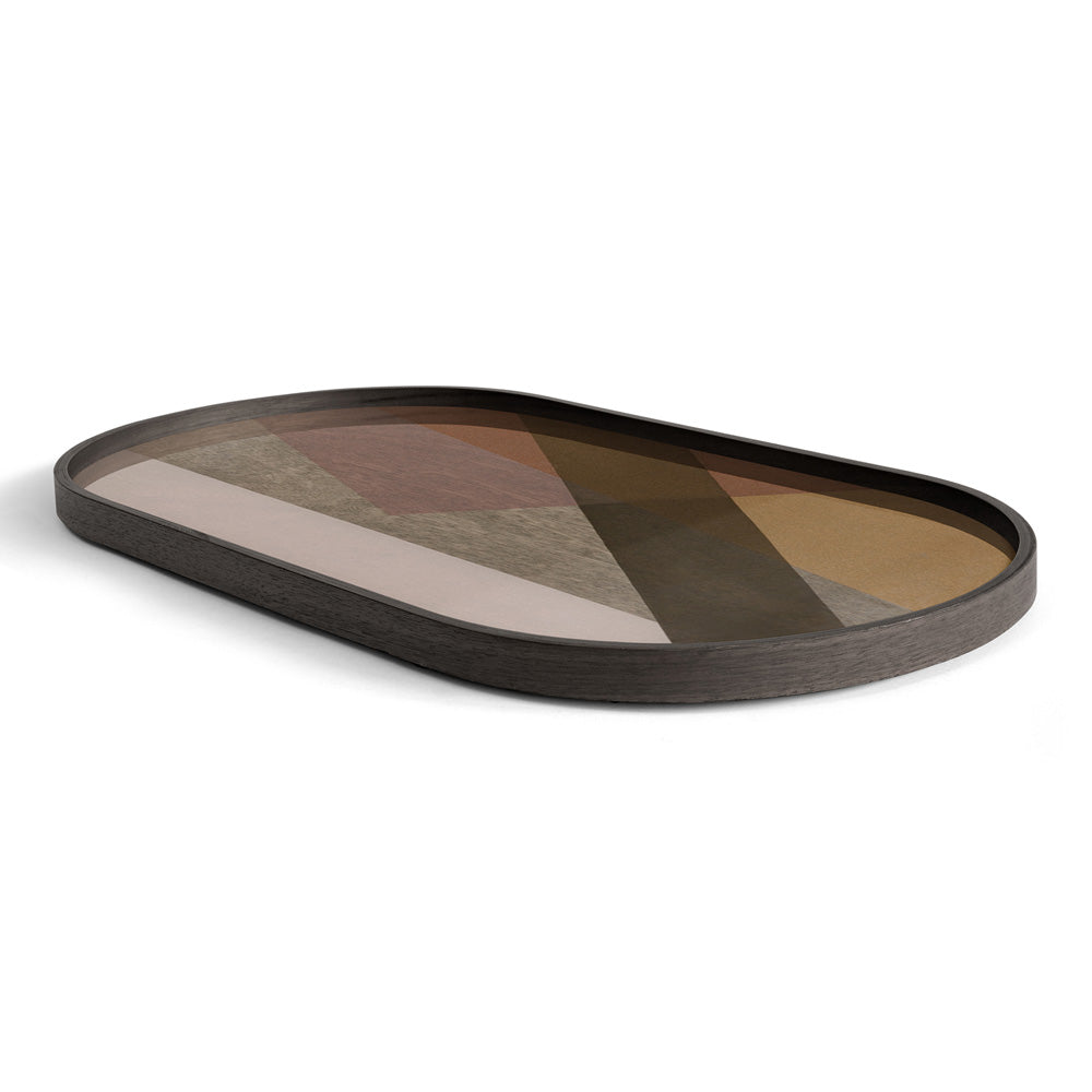 Pinot Angle Glass Tray - Oblong, Medium