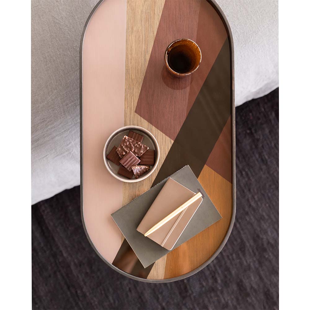 Pinot Angle Glass Tray - Oblong, Medium