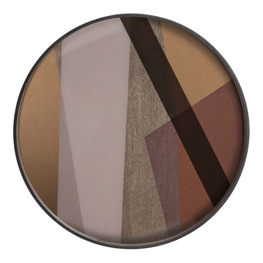 Pinot Angle Glass Tray - Round, Large