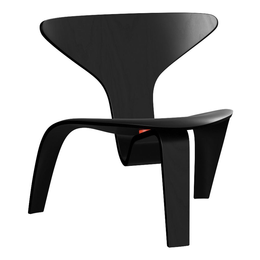 PK0 A Lounge Chair - Black Colored Ash