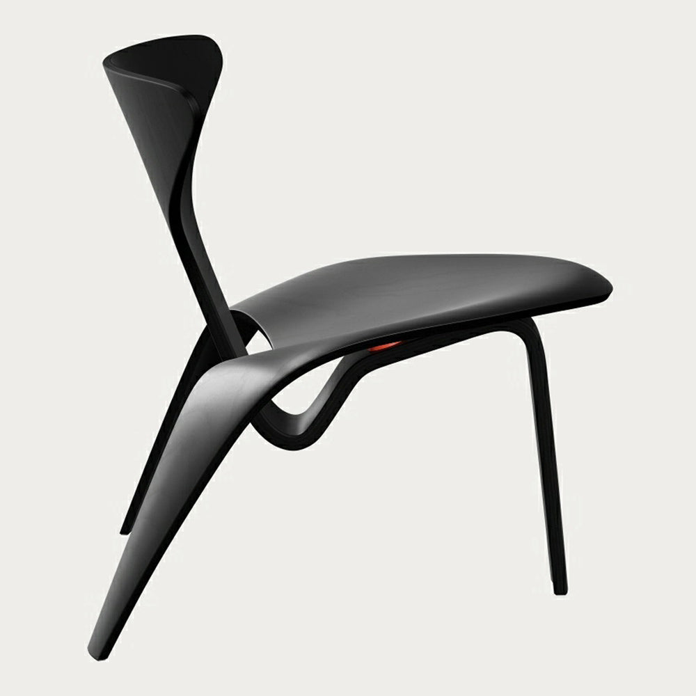 PK0 A Lounge Chair - Black Colored Ash
