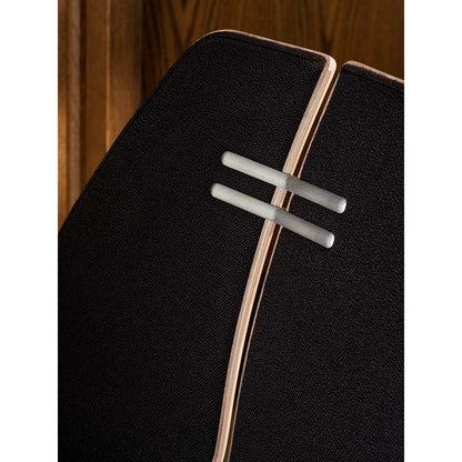 PK23 Front Upholstered Lounge Chair - Walnut Shell, Chrome Base