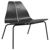 Black Colored Ash, Black Powder Coated Steel