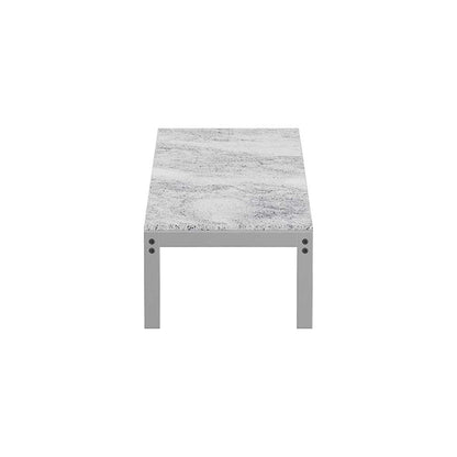 PK62 Side Table - Marble, Gray/White