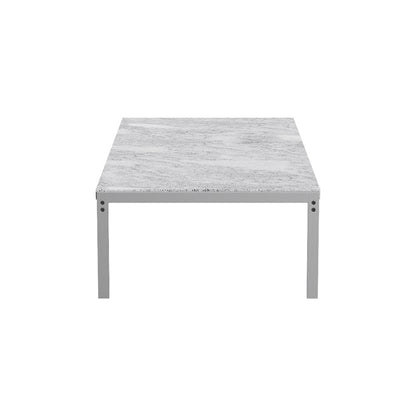 PK63A Coffee Table - Marble, Gray/White