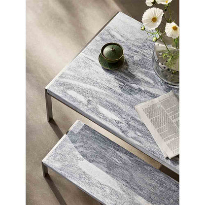 PK63A Coffee Table - Marble, Gray/White