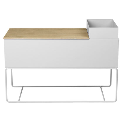 Plant Box Pot Large - Light Gray