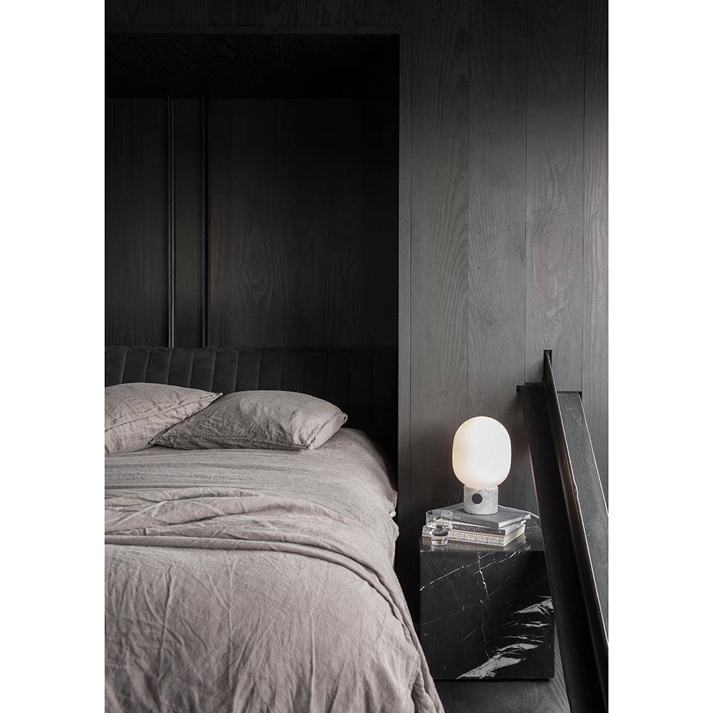 Plinth Cubic Marble Table - Gray Kendzo