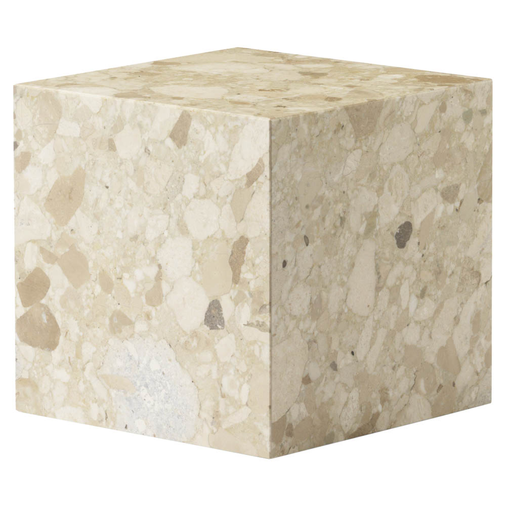 Plinth Cubic Stone Table - Kunis Breccia