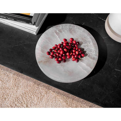 Plinth Low Marble Table - Nero Marquina