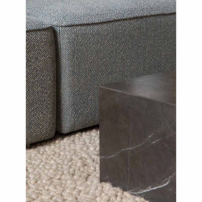 Plinth Low Marble Table - Gray Kendzo