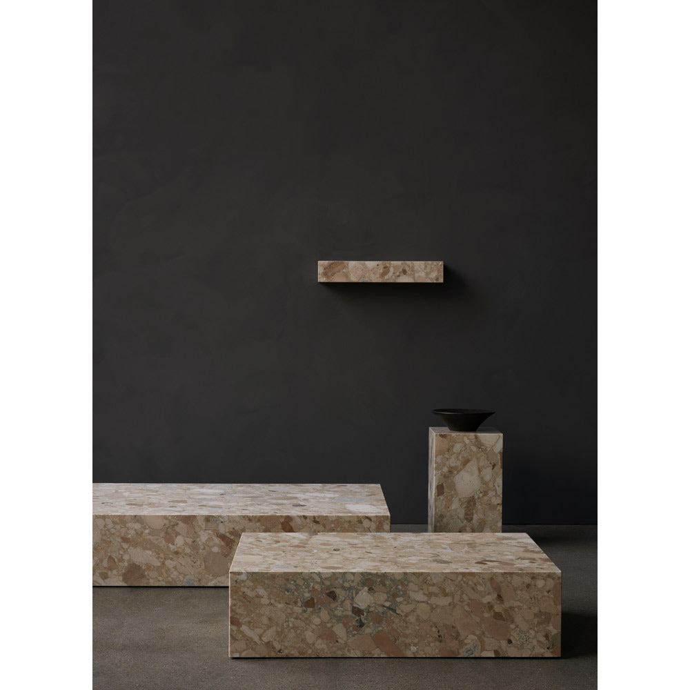 Plinth Low Stone Table - Kunis Breccia