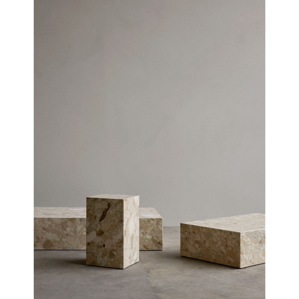 Plinth Low Stone Table - Kunis Breccia