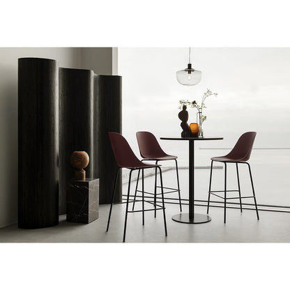 Plinth Tall Marble Table - Nero Marquina