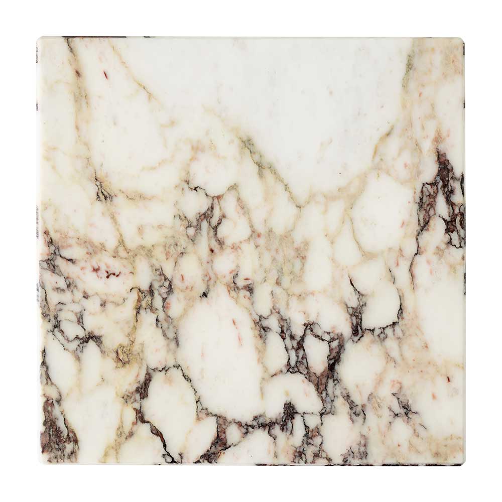 Plinth Tall Marble Table - Calacatta Viola