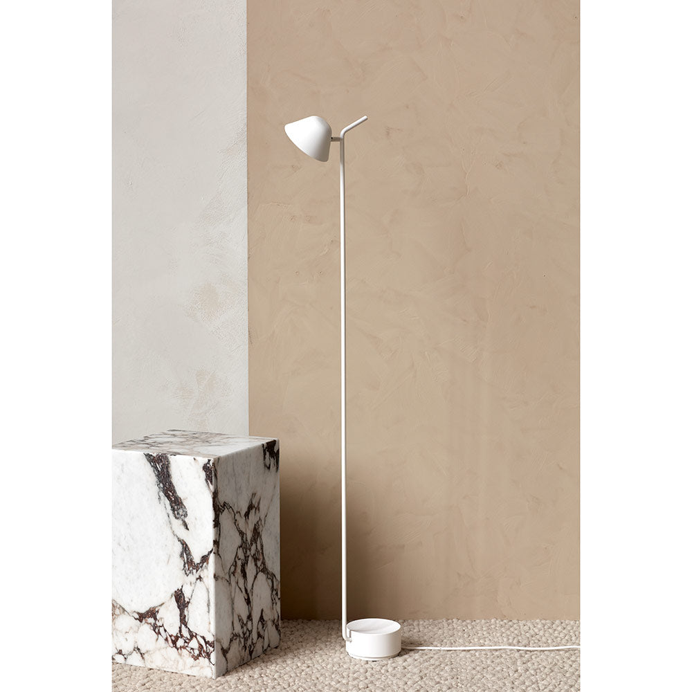 Plinth Tall Marble Table - Calacatta Viola