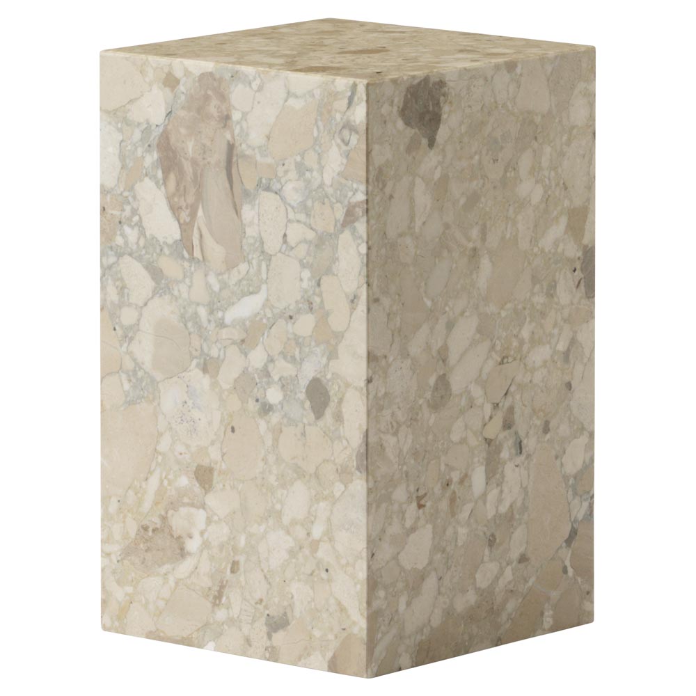 Plinth Tall Stone Table - Kunis Breccia